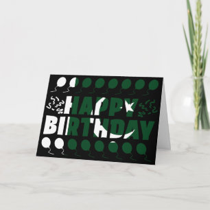 Tarjeta Cumpleaños Patriótico de la Bandera de Pakistán