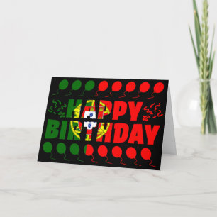 Tarjeta Cumpleaños Patriótico de la Bandera de Portugal