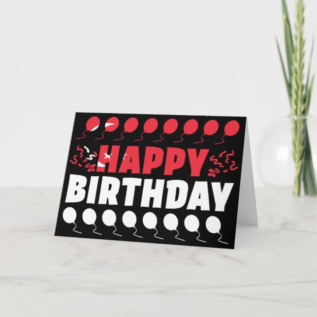 Tarjeta Cumpleaños Patriótico de la Bandera de Singapur (Anverso)