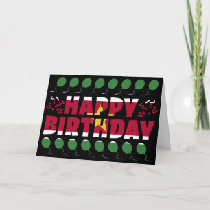 Tarjeta Cumpleaños Patriótico de la Bandera de Surinam