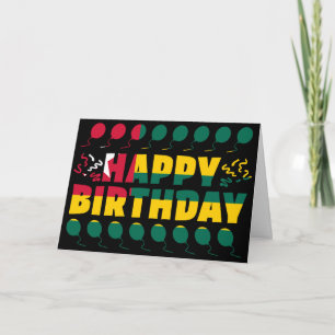 Tarjeta Cumpleaños Patriótico de la Bandera de Togo