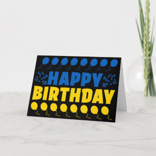 Tarjeta Cumpleaños Patriótico de la Bandera de Ucrania
