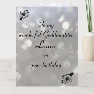 Tarjeta Cumpleaños personalizada de la diosa
