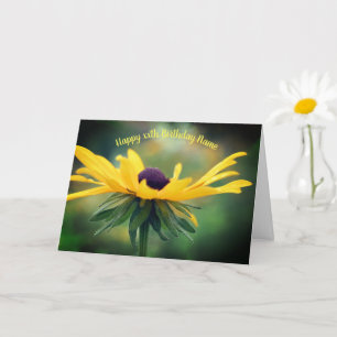 Tarjeta Cumpleaños Personalizada de Soft Black Eyed Susan