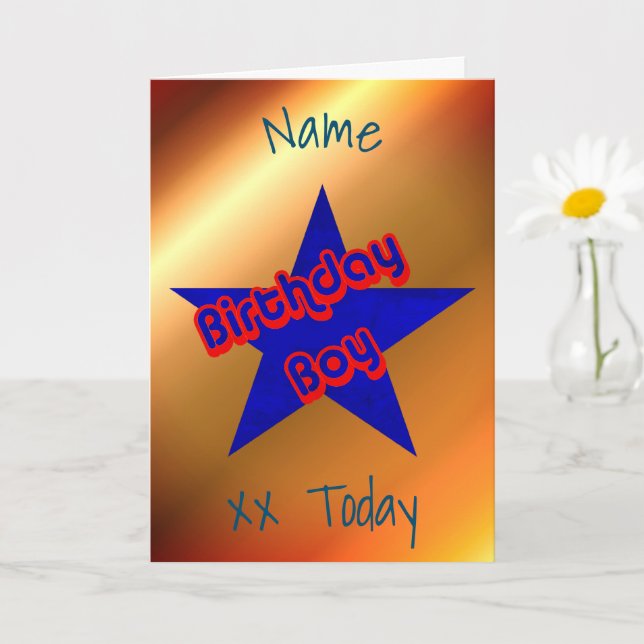 Tarjeta Cumpleaños personalizado (Planta pequeña)
