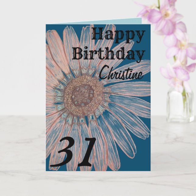Tarjeta Cumpleaños personalizado (Orquídea)