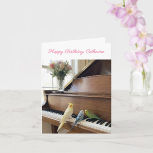 Tarjeta Cumpleaños Personalizado Amante de la Música de Ca