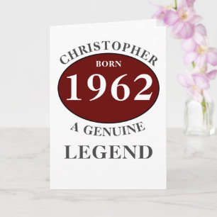 Tarjeta Cumpleaños Personalizado Añadir Nombre Año Nacido