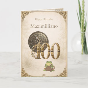 Tarjeta Cumpleaños personalizado Conoce a Zochi 100 años