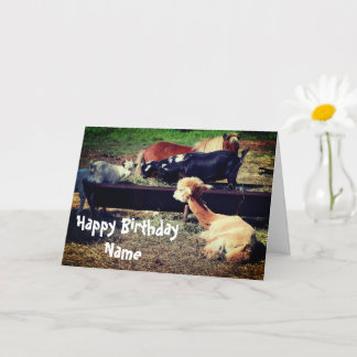 Tarjeta Cumpleaños personalizado de amigos de animales de