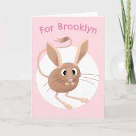 Tarjeta Cumpleaños personalizado de dibujos animados de je