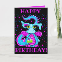 Cumpleaños Personalizado de Dragón de Dibujos Anim