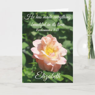 Tarjeta Cumpleaños Personalizado de Ecclesiastes Rosas