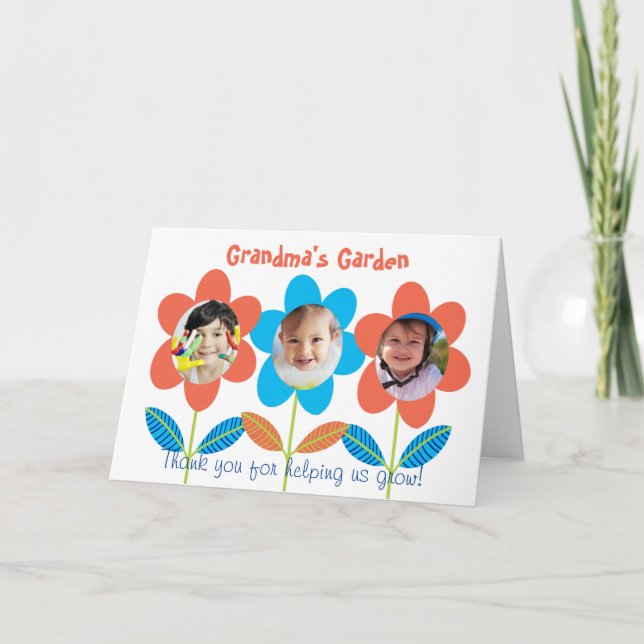 Tarjeta Cumpleaños personalizado de la abuela (Anverso)