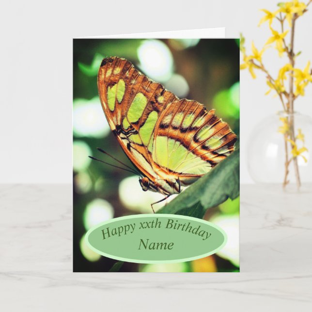 Tarjeta Cumpleaños personalizado de la naturaleza de la ma (flor amarilla)