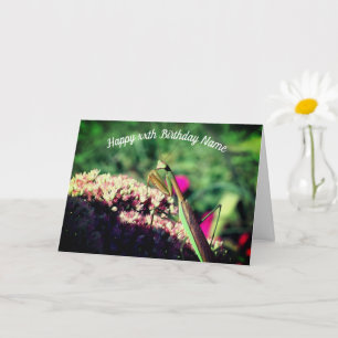 Tarjeta Cumpleaños Personalizado de la Naturaleza de Manti