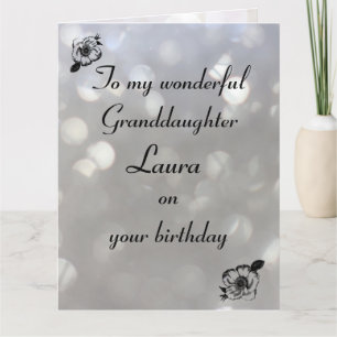 Tarjeta Cumpleaños personalizado de la nieta
