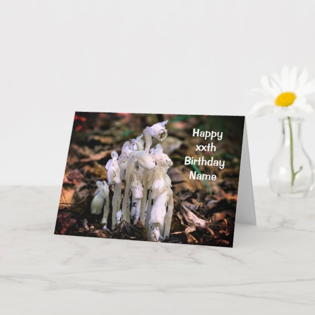 Tarjeta Cumpleaños personalizado de las flores silvestres  (Planta pequeña)