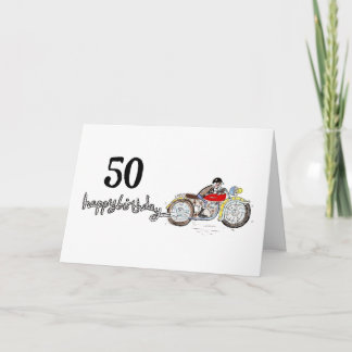 Tarjeta Cumpleaños Personalizado de Moto