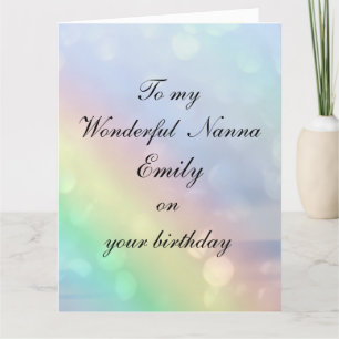 Tarjeta Cumpleaños personalizado de Nanna