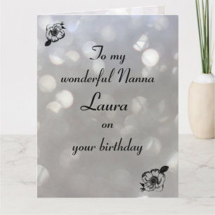 Tarjeta Cumpleaños personalizado de Nanna