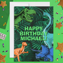 Cumpleaños Personalizado de Niños Jurásicos Dino D
