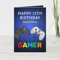 Cumpleaños personalizado de videojuego de jugador
