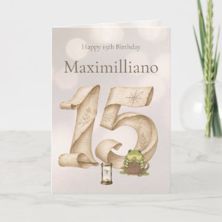 Tarjeta Cumpleaños personalizado de Zochi número 15