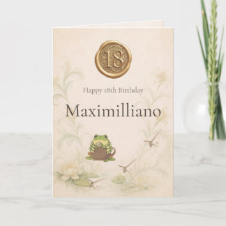 Tarjeta Cumpleaños personalizado de Zochi número 18
