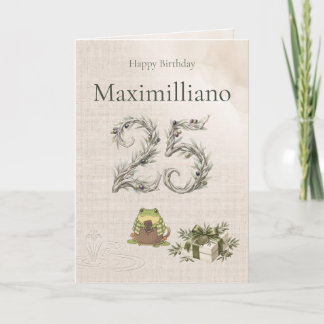 Tarjeta Cumpleaños personalizado de Zochi número 25