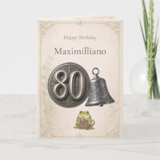 Tarjeta Cumpleaños personalizado de Zochi número 80