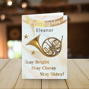 Tarjeta Cumpleaños Personalizado del Amante de la Música d