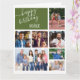 Tarjeta Cumpleaños personalizado del Collage de fotos Brot (Orchid)