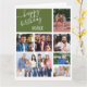 Tarjeta Cumpleaños personalizado del Collage de fotos Brot (Yellow Flower)