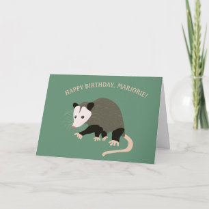 Tarjeta Cumpleaños personalizado del Ilustracion Cute Poss