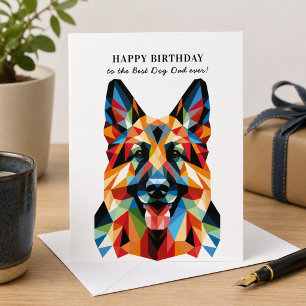 Tarjeta Cumpleaños Personalizado para Dueño de Pastor Alem