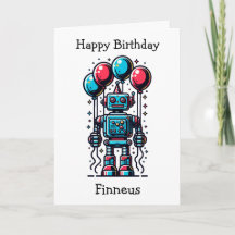 Cumpleaños Personalizado Temático Robot