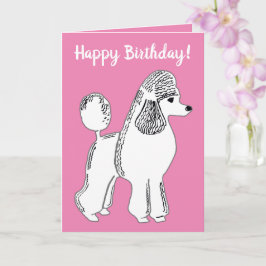 Tarjeta Cumpleaños! Pink de cangrejo blanco estándar