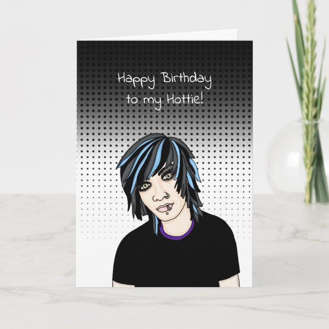 Tarjeta Cumpleaños | Pop Art| Flirty (Anverso)