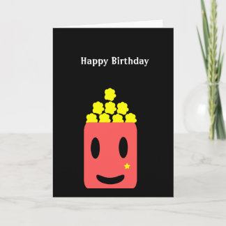 Tarjeta Cumpleaños Popcorn