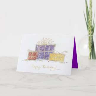 Tarjeta Cumpleaños Presenta Cumpleaños