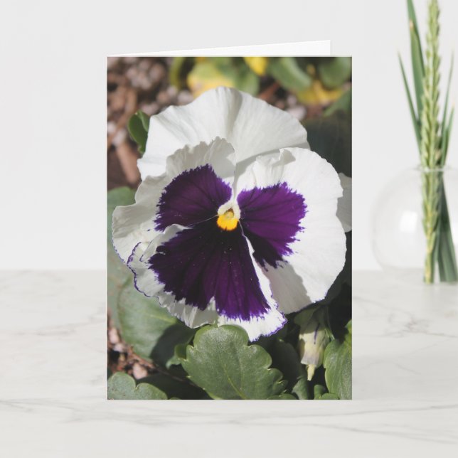 Tarjeta Cumpleaños púrpura de la cuñada del ángel (Anverso)