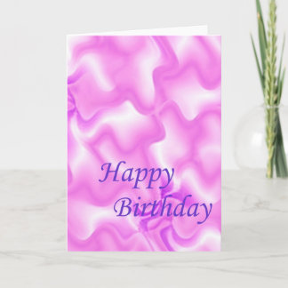 Tarjeta Cumpleaños púrpura del modelo