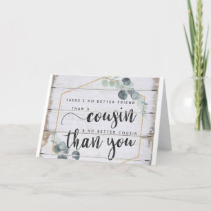 TARJETA CUMPLEAÑOS QUE DESEEN "COUSIN" Y "MEJOR AMIGO"