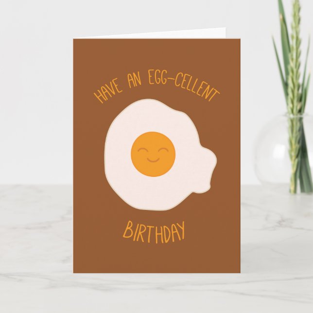 Tarjeta Cumpleaños que se celebra con los huevos (Anverso)