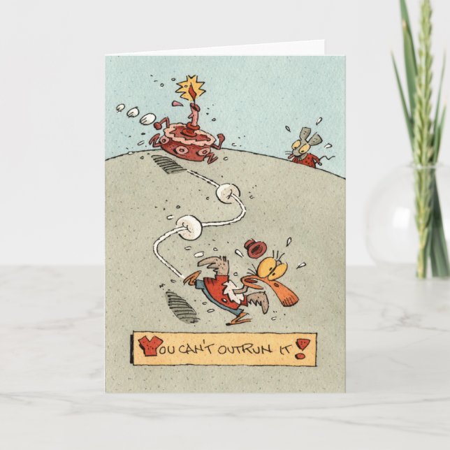 Tarjeta ¡Cumpleaños que sube rápidamente! (Anverso)