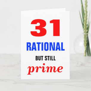 Tarjeta Cumpleaños racional pero principal