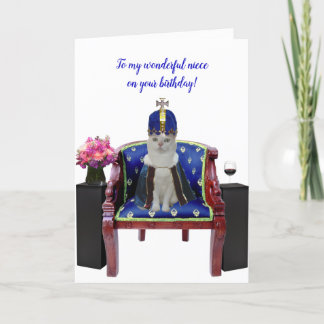 Tarjeta Cumpleaños Real de Gatos y Mujeres