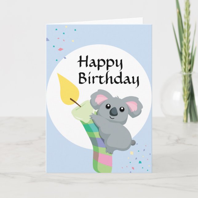 Tarjeta Cumpleaños rechoncho lindo del ilustracion de la (Anverso)