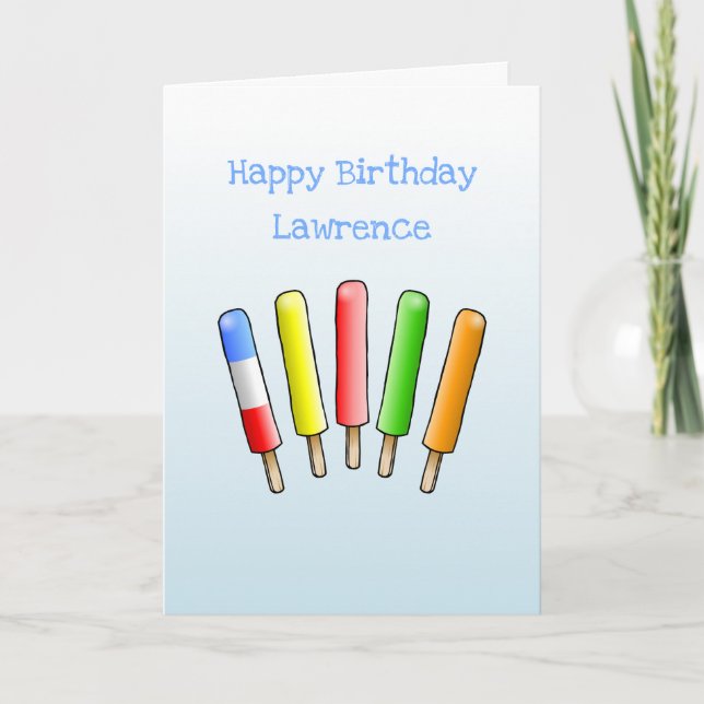 Tarjeta Cumpleaños Relajado (Anverso)